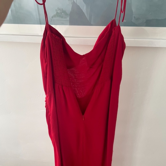 Reformation Kourtney Dress Cherry Sz 4 - Picture 5 of 6
